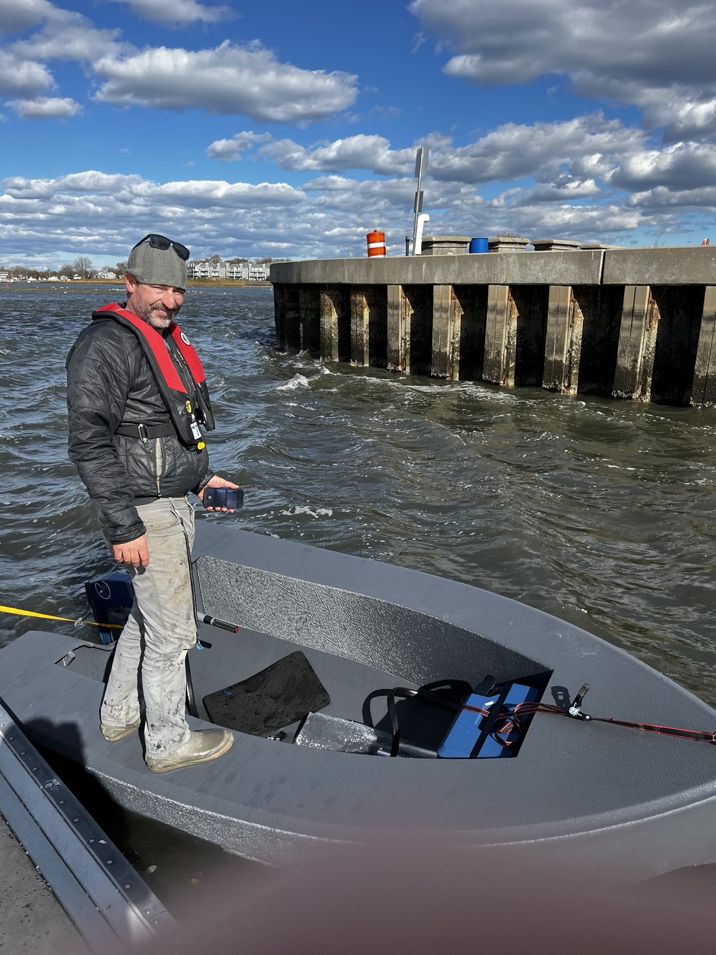 Reviewing telemetry data dockside